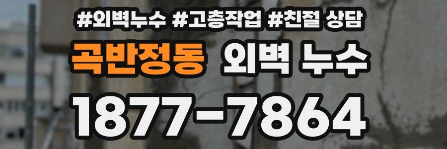 곡반정동 외벽 누수