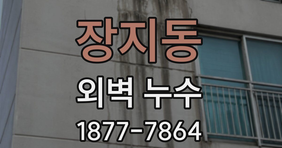 장지동 외벽 누수