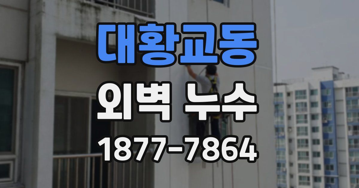 대황교동 외벽 누수