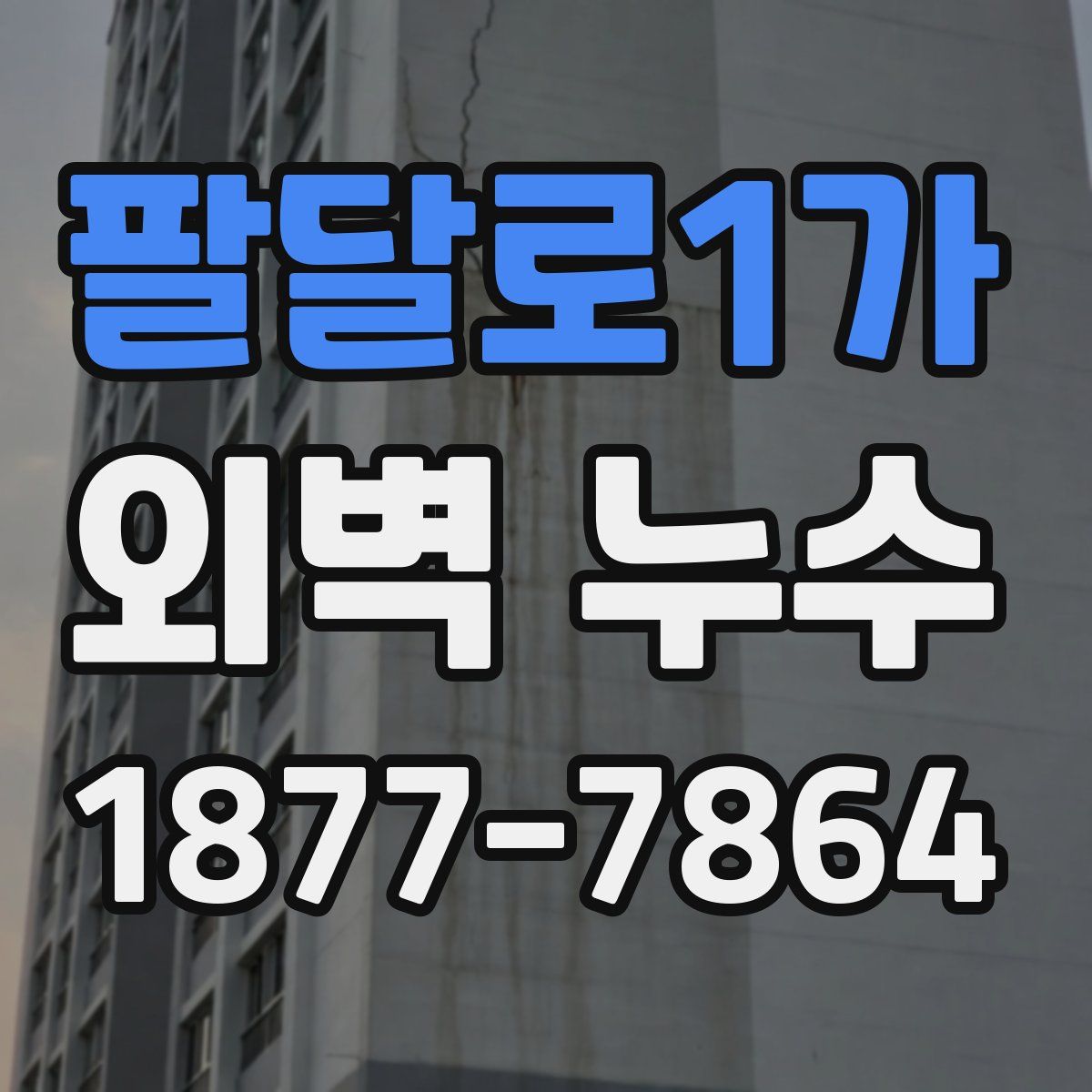 팔달로1가 외벽 누수