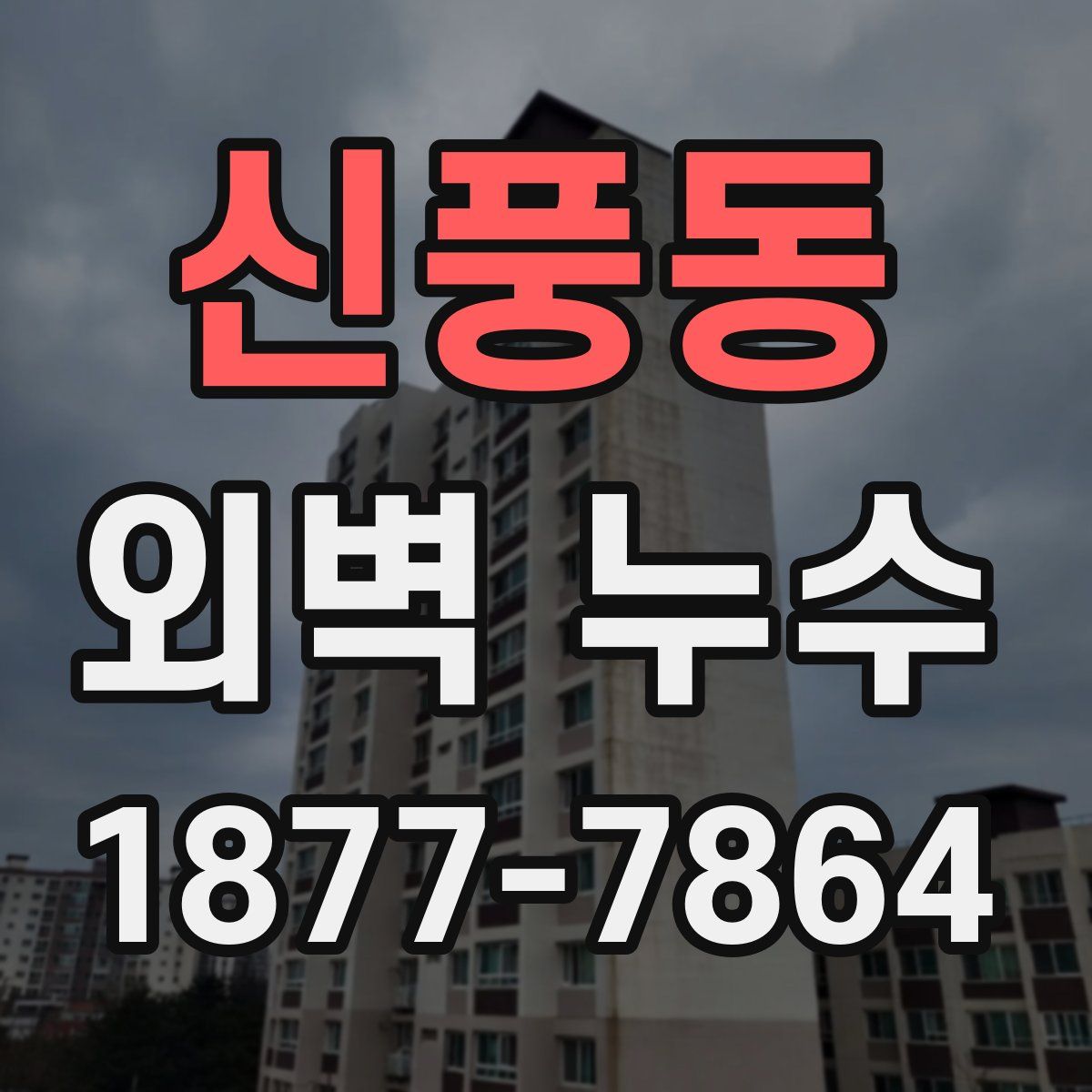 신풍동 외벽 누수