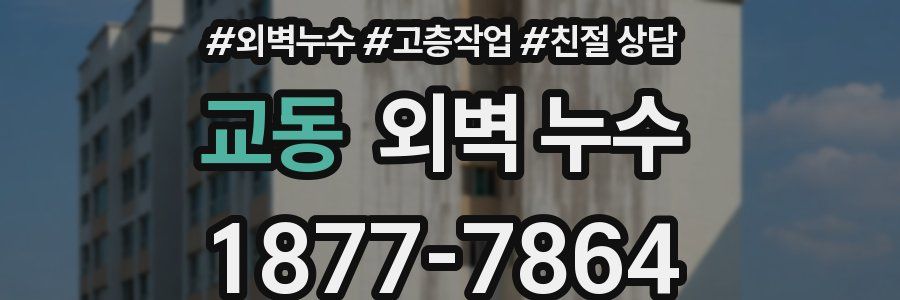 교동 외벽 누수