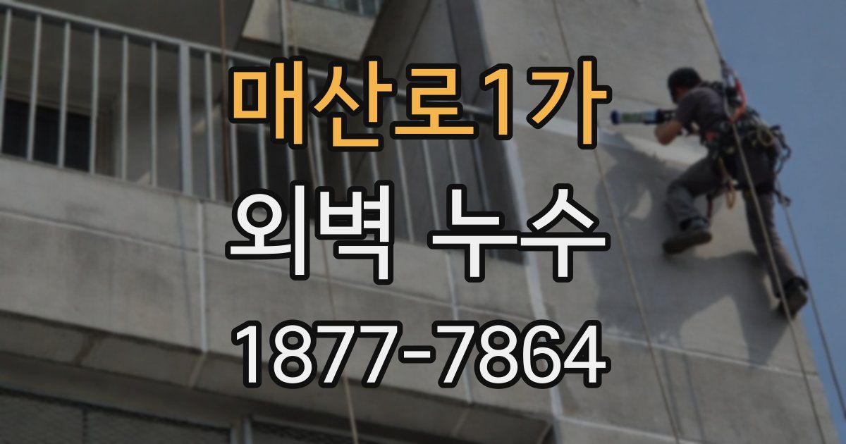 매산로1가 외벽 누수