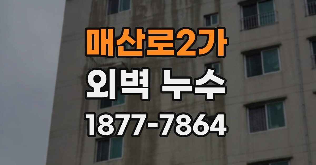 매산로2가 외벽 누수