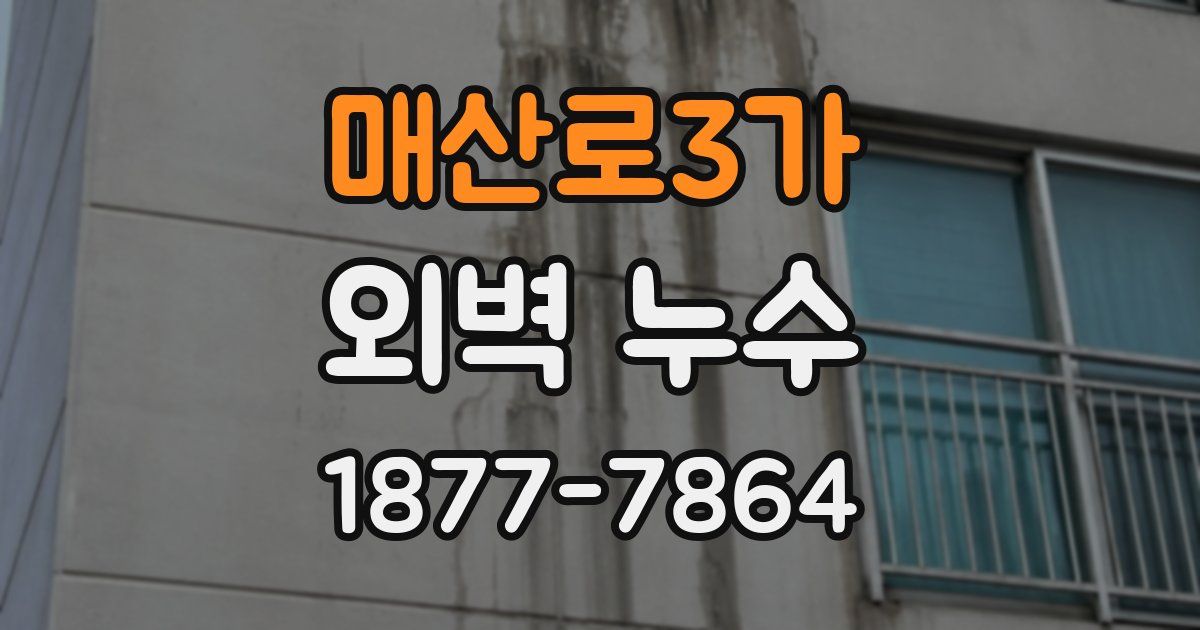 매산로3가 외벽 누수