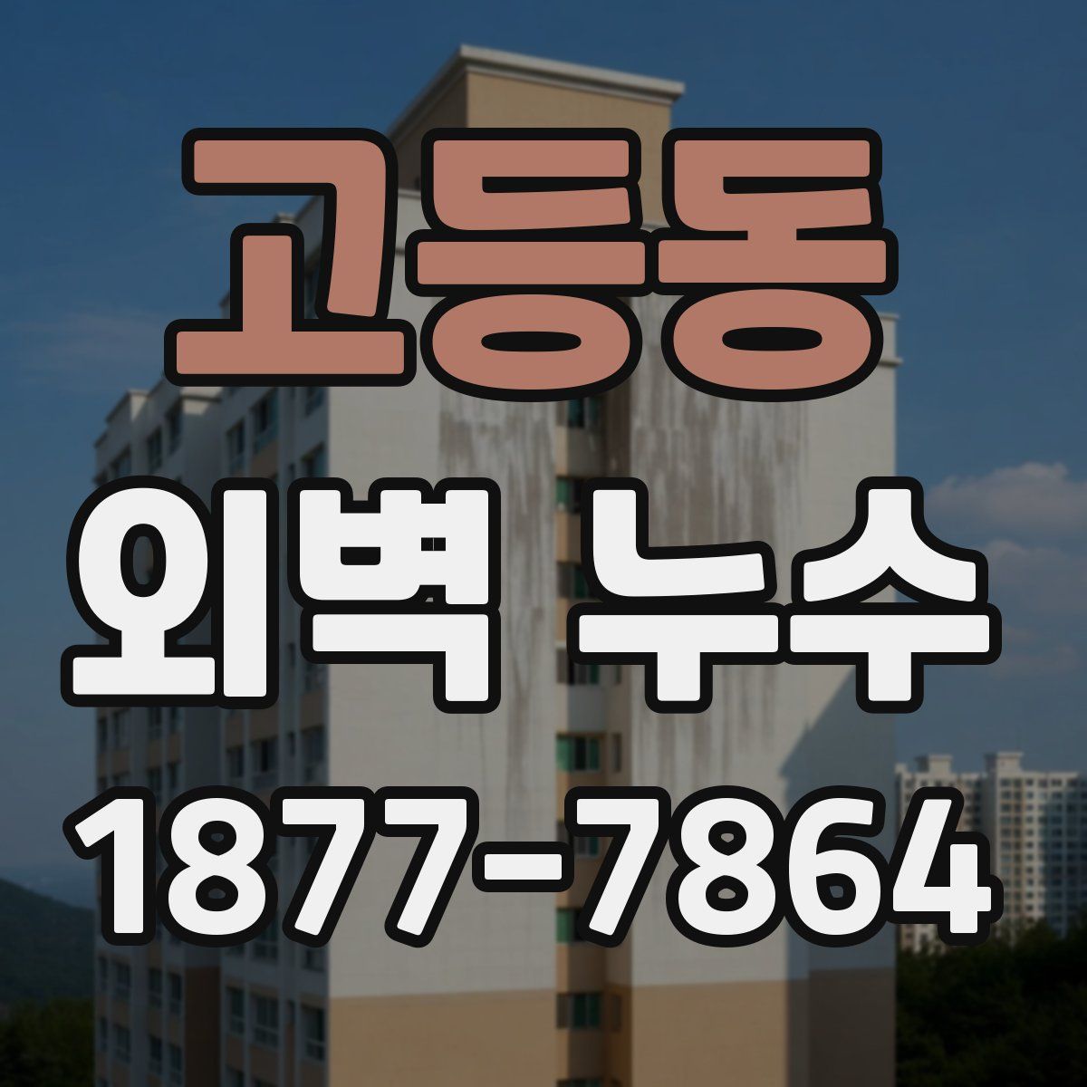 고등동 외벽 누수