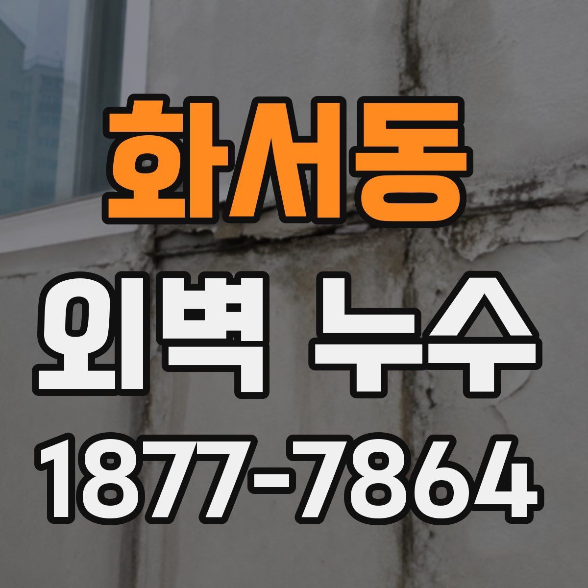 화서동 외벽 누수