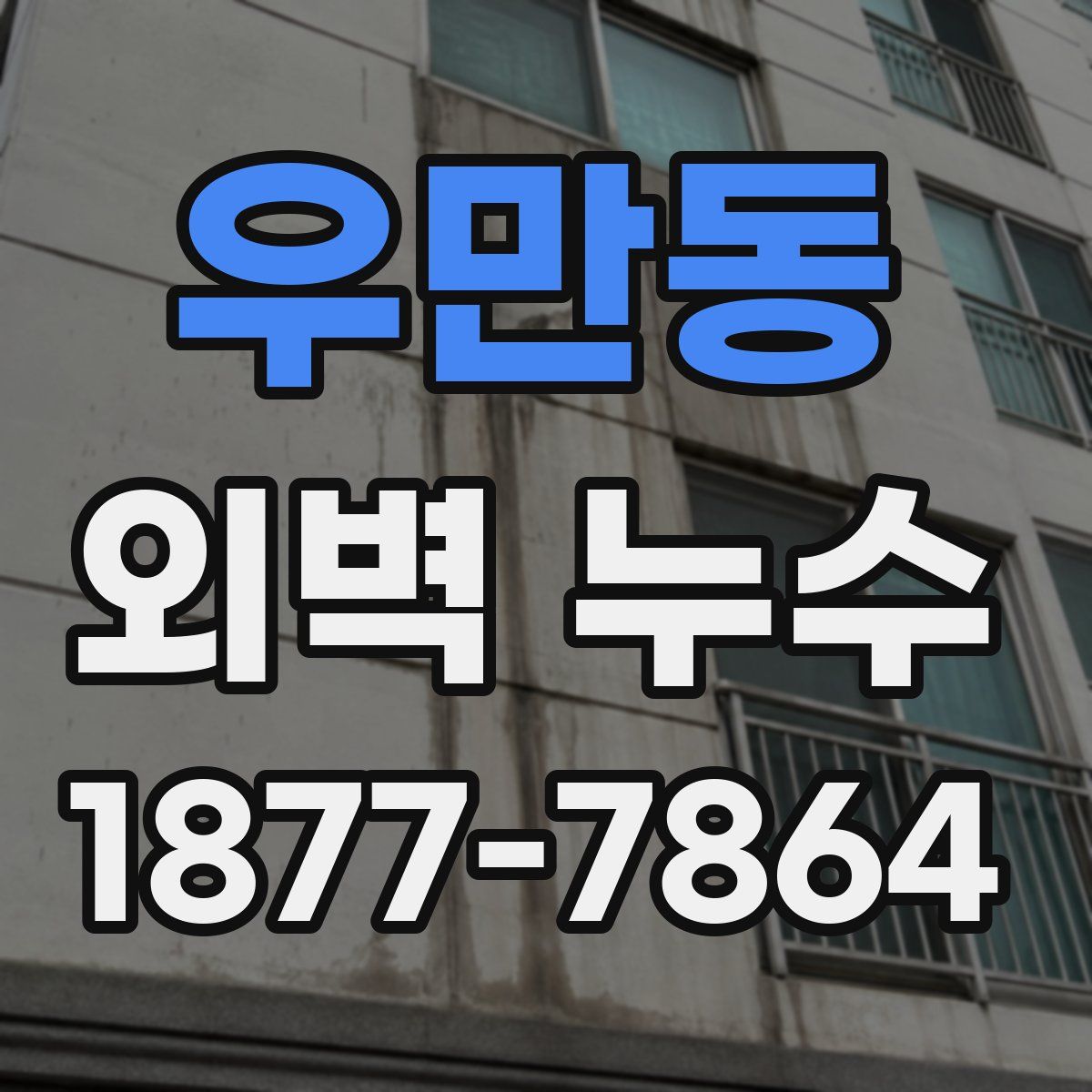 우만동 외벽 누수