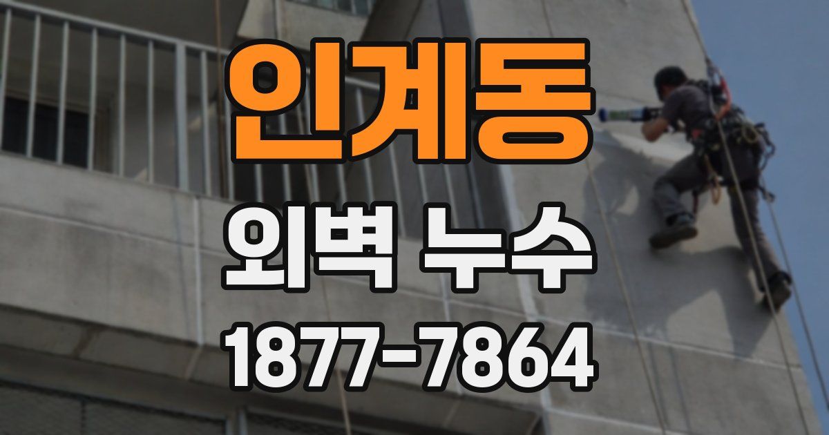 인계동 외벽 누수