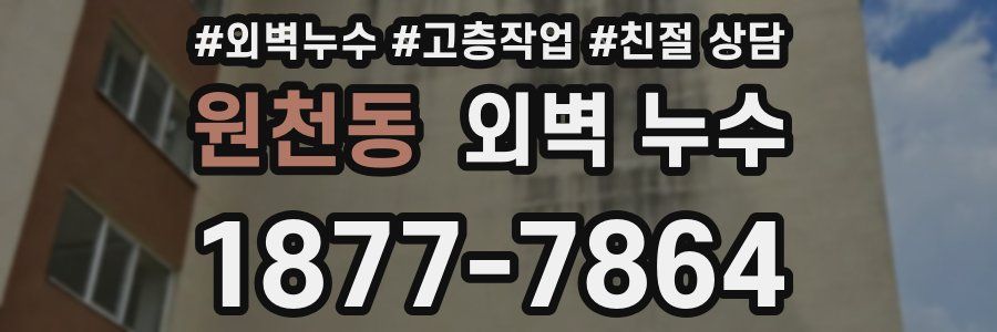 원천동 외벽 누수