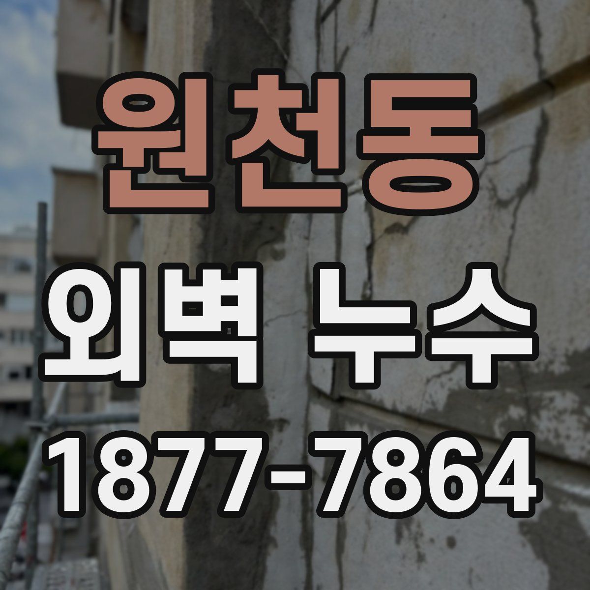 원천동 외벽 누수