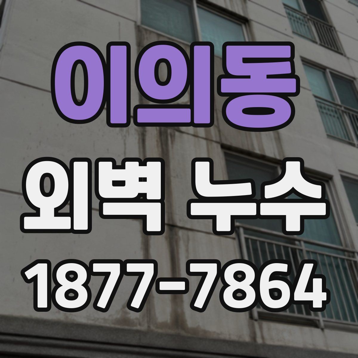 이의동 외벽 누수 의심 후 바로 해야 할 일