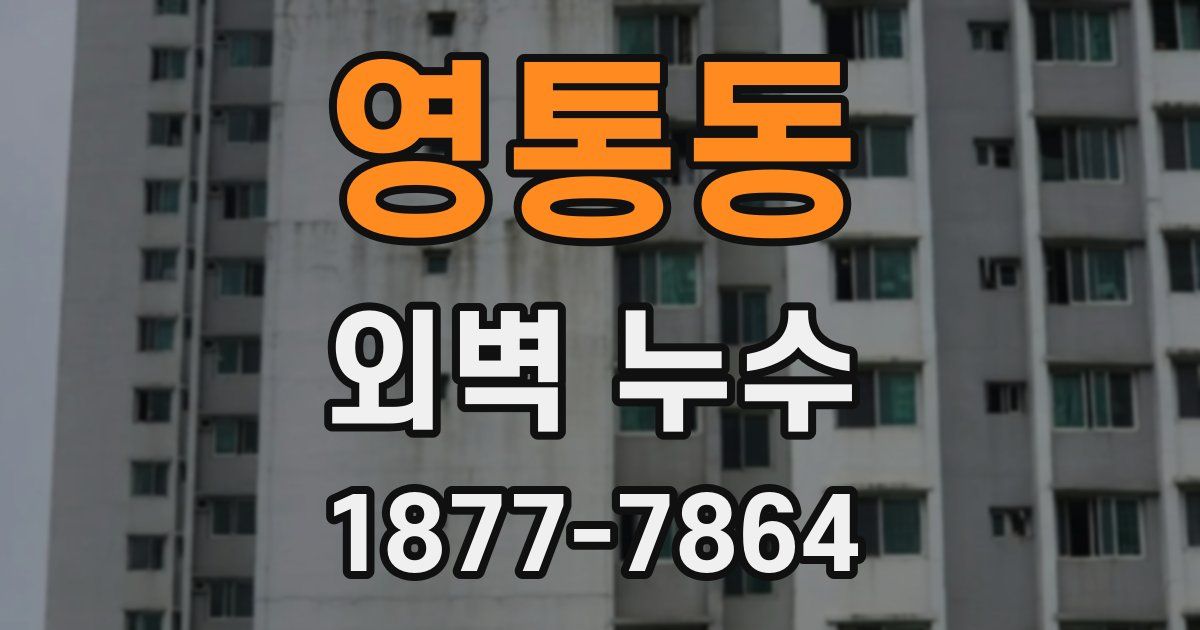 영통동 외벽 누수