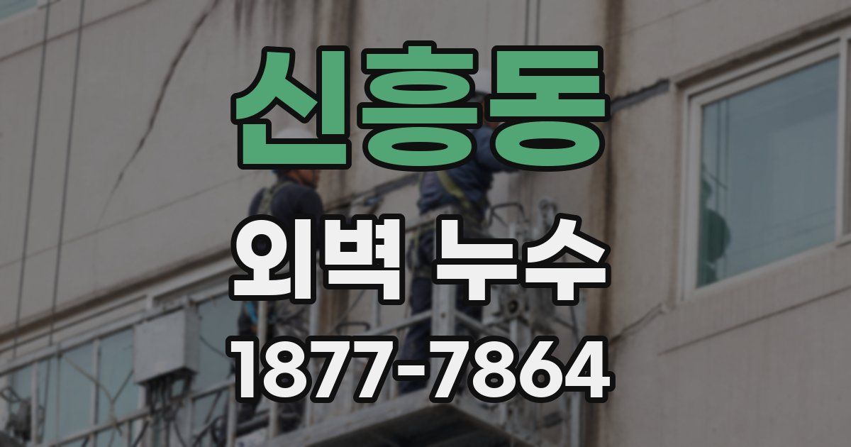 신흥동 외벽 누수