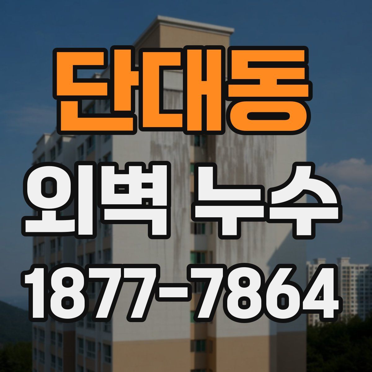 단대동 외벽 누수
