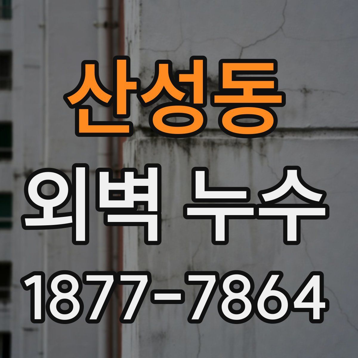 산성동 외벽 누수