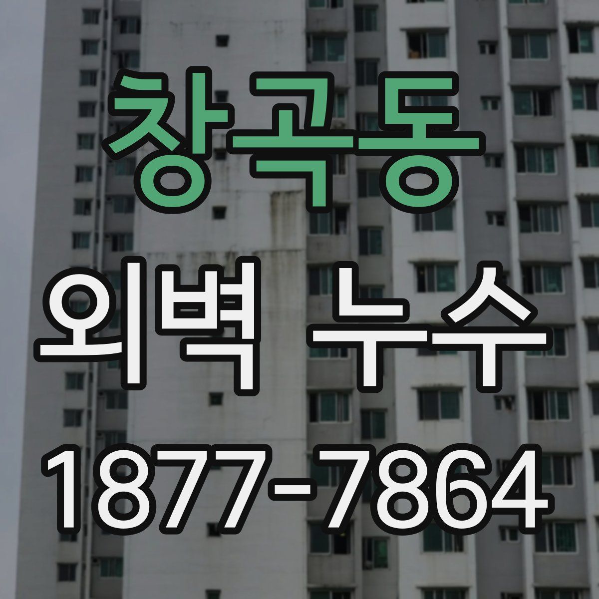 창곡동 외벽 누수
