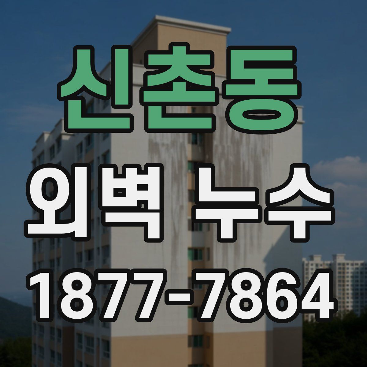 신촌동 외벽 누수