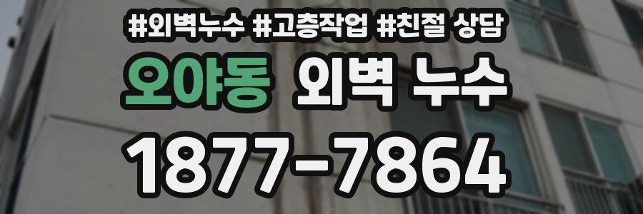 오야동 외벽 누수