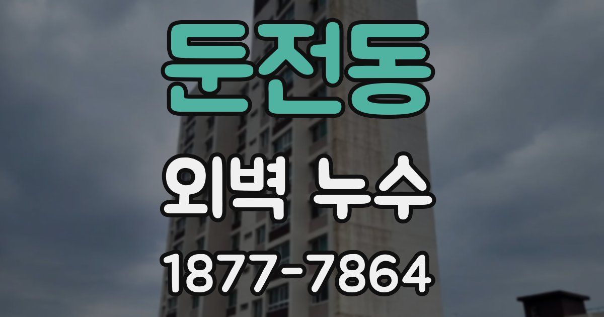 둔전동 외벽 누수