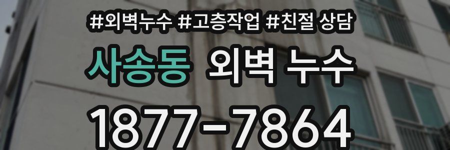 사송동 외벽 누수