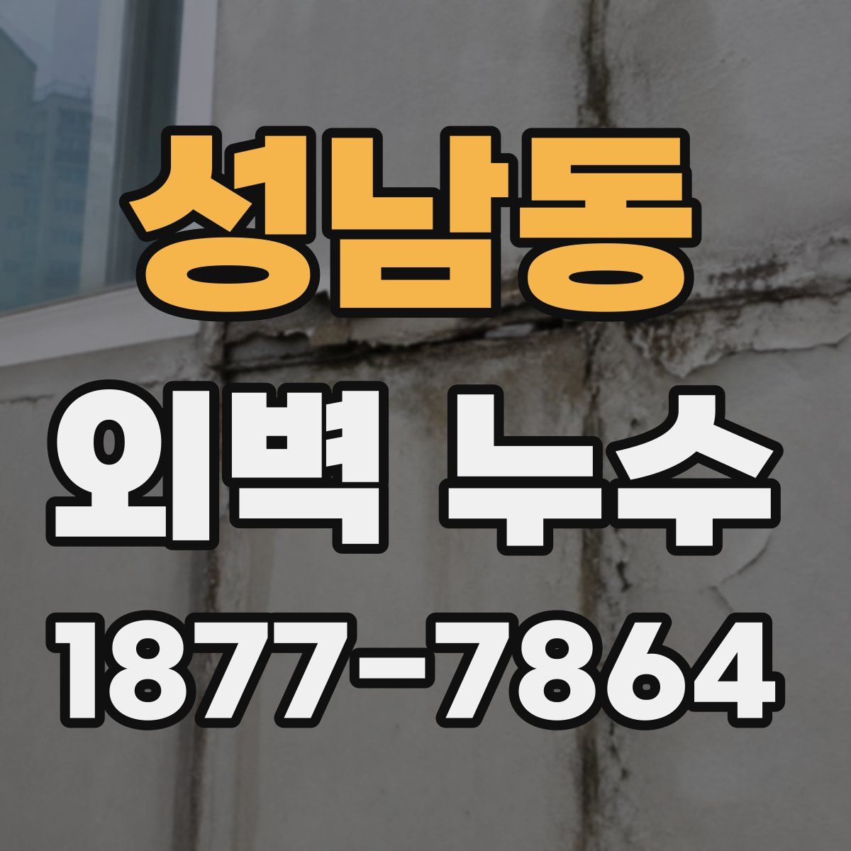 성남동 외벽 누수