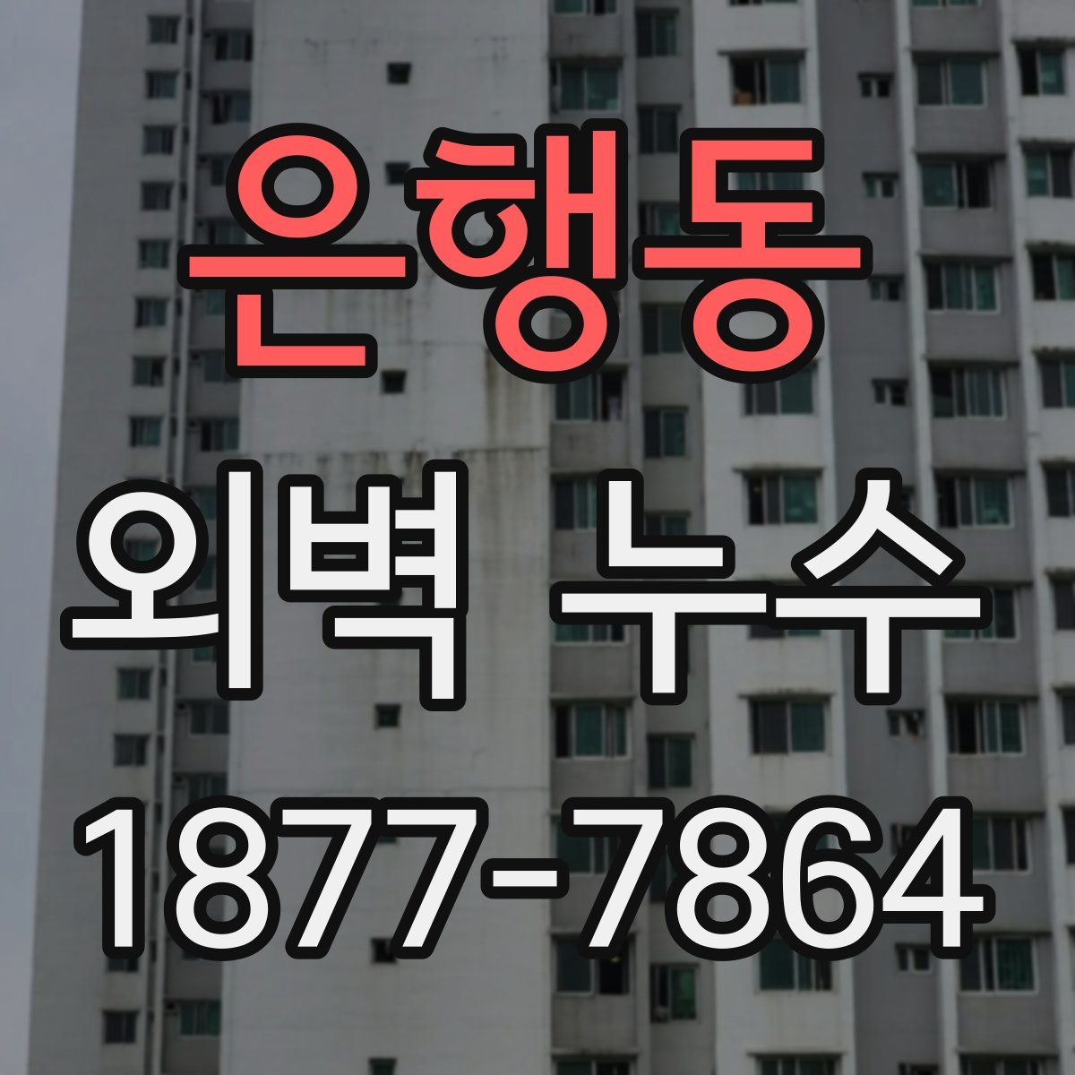 은행동 외벽 누수