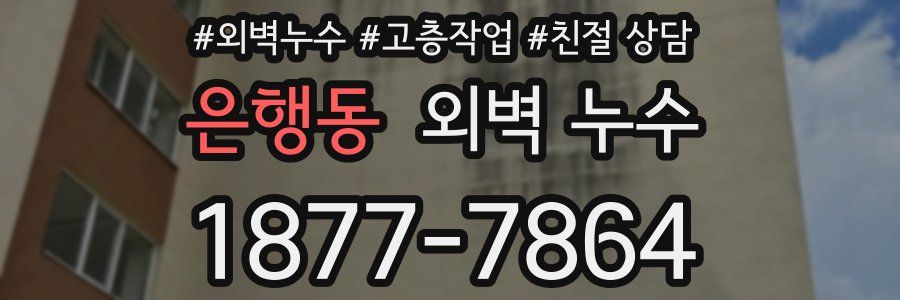 은행동 외벽 누수