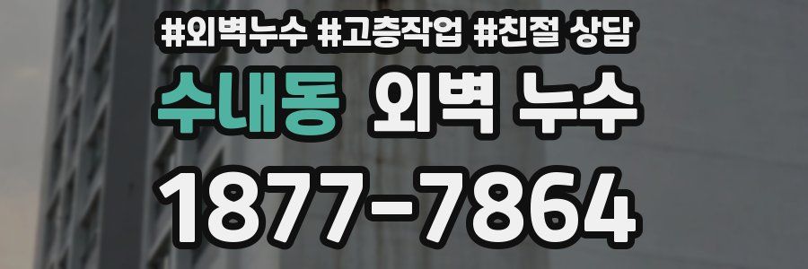 수내동 외벽 누수