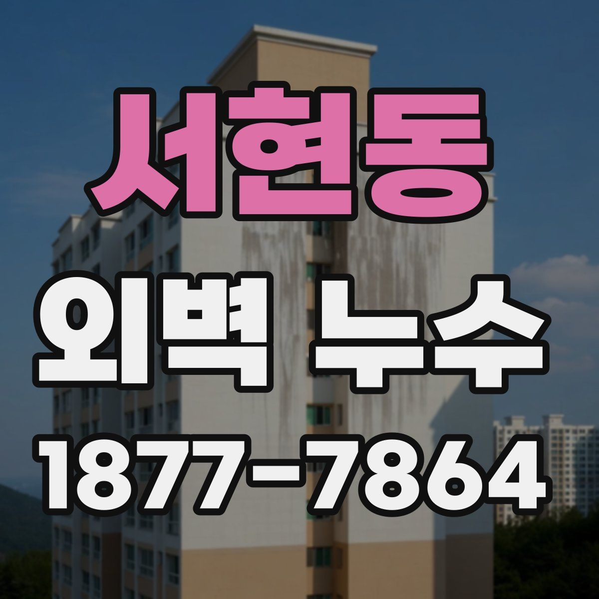 서현동 외벽 누수