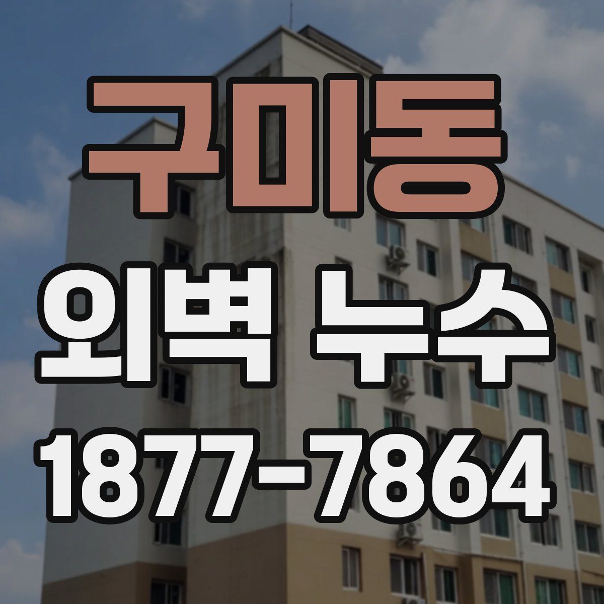 구미동 외벽 누수