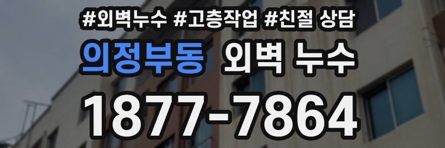 의정부동 외벽 누수