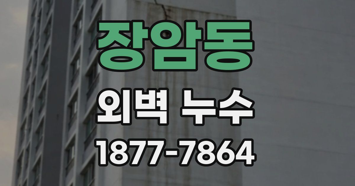 장암동 외벽 누수