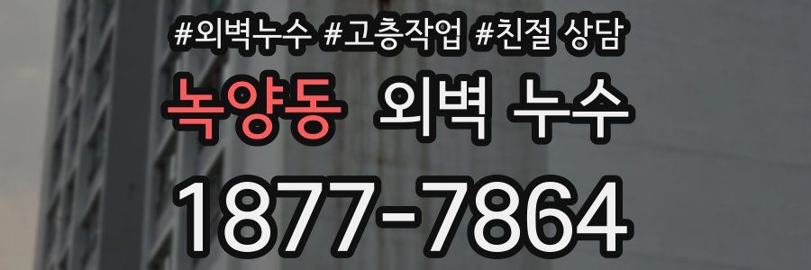 녹양동 외벽 누수