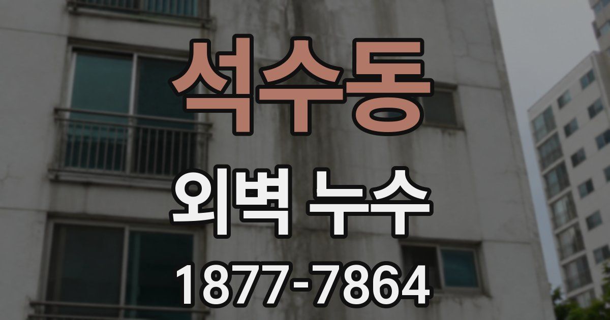 석수동 외벽 누수