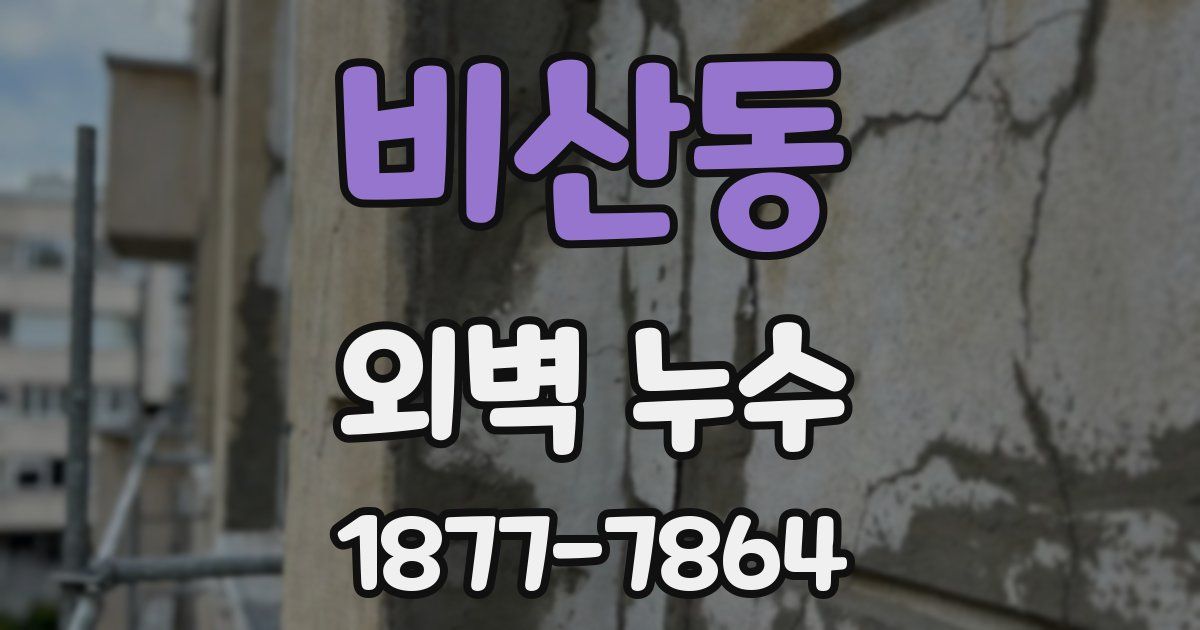 비산동 외벽 누수