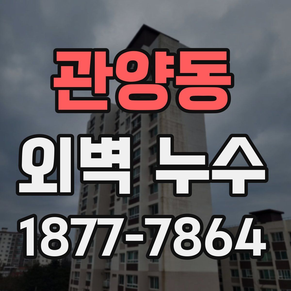 관양동 외벽 누수