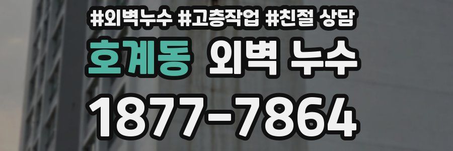 호계동 외벽 누수