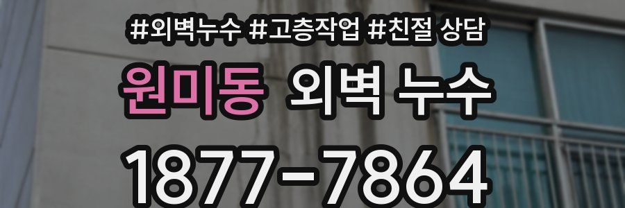 원미동 외벽 누수