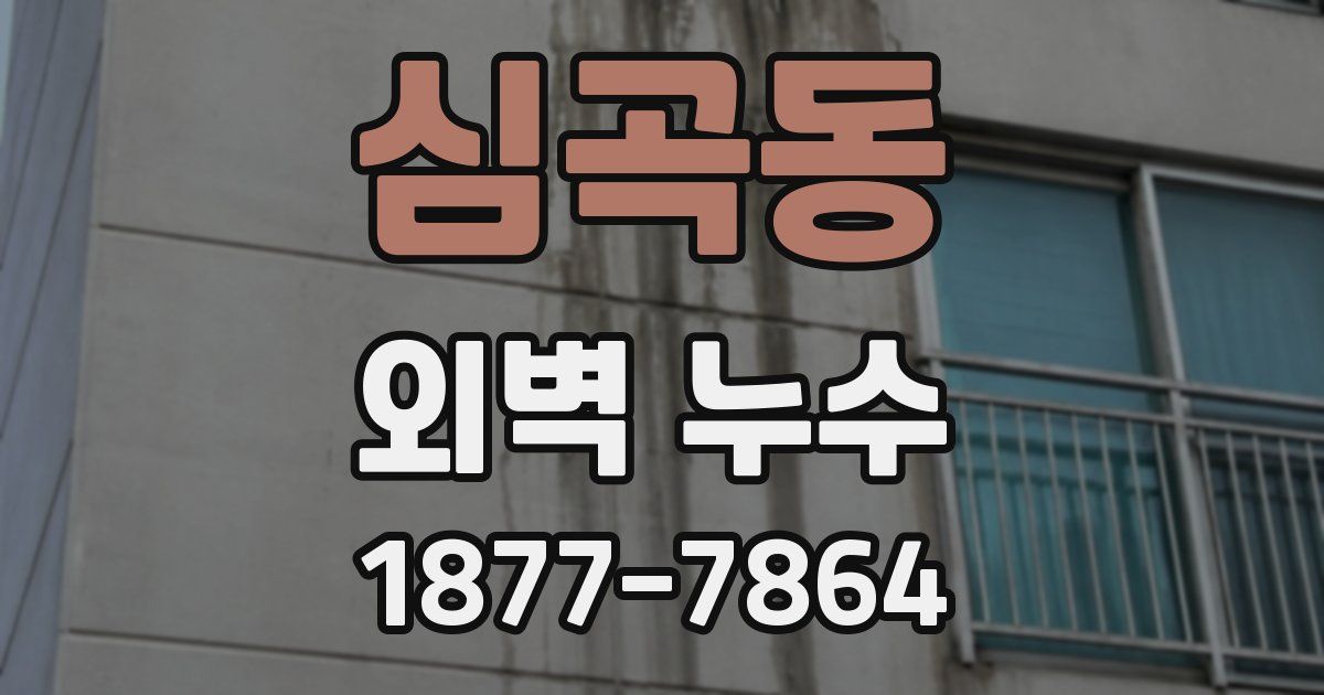 심곡동 외벽 누수