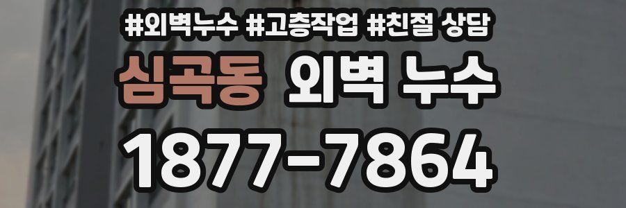 심곡동 외벽 누수