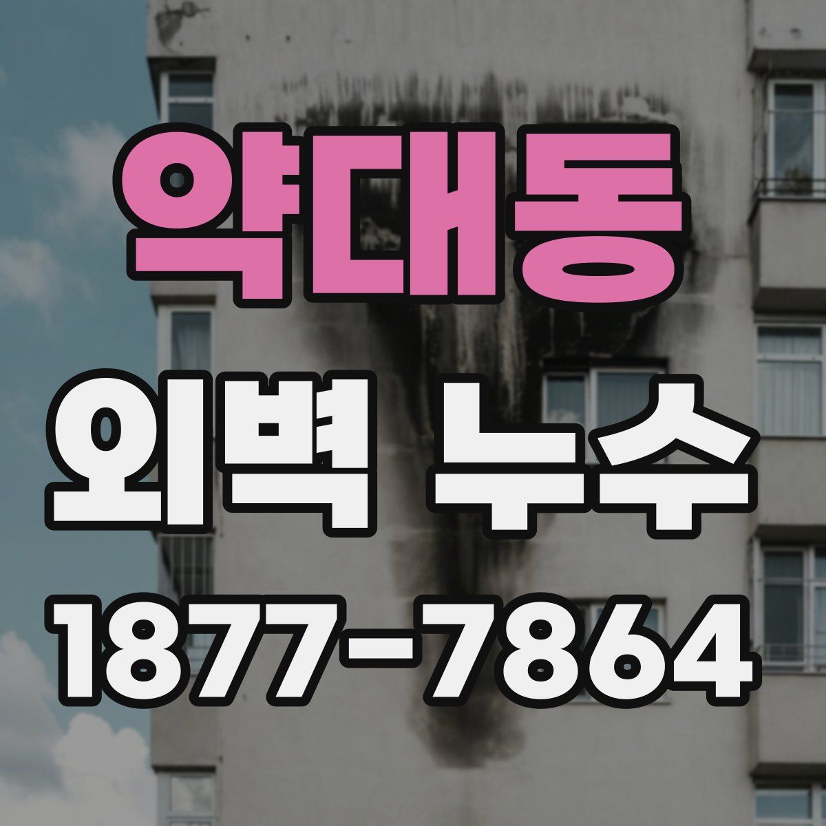 약대동 외벽 누수