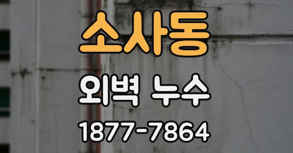 소사동 외벽 누수