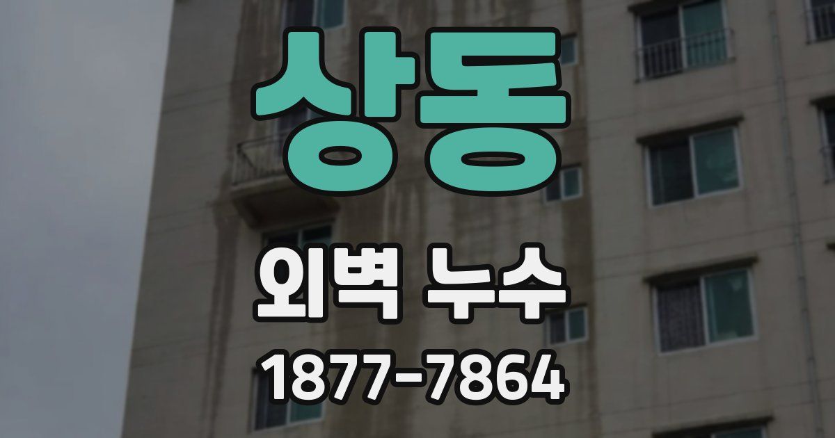 상동 외벽 누수