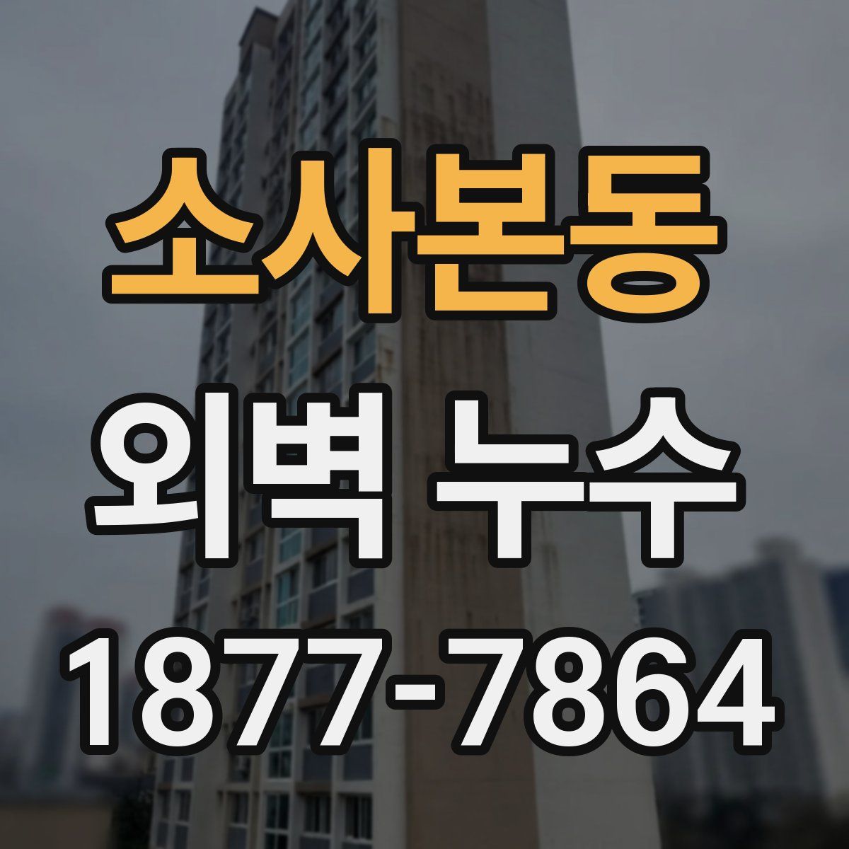 소사본동 외벽 누수