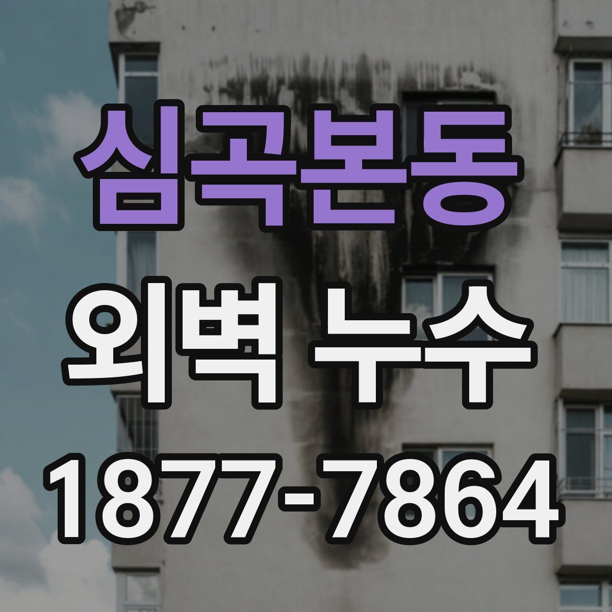 심곡본동 외벽 누수