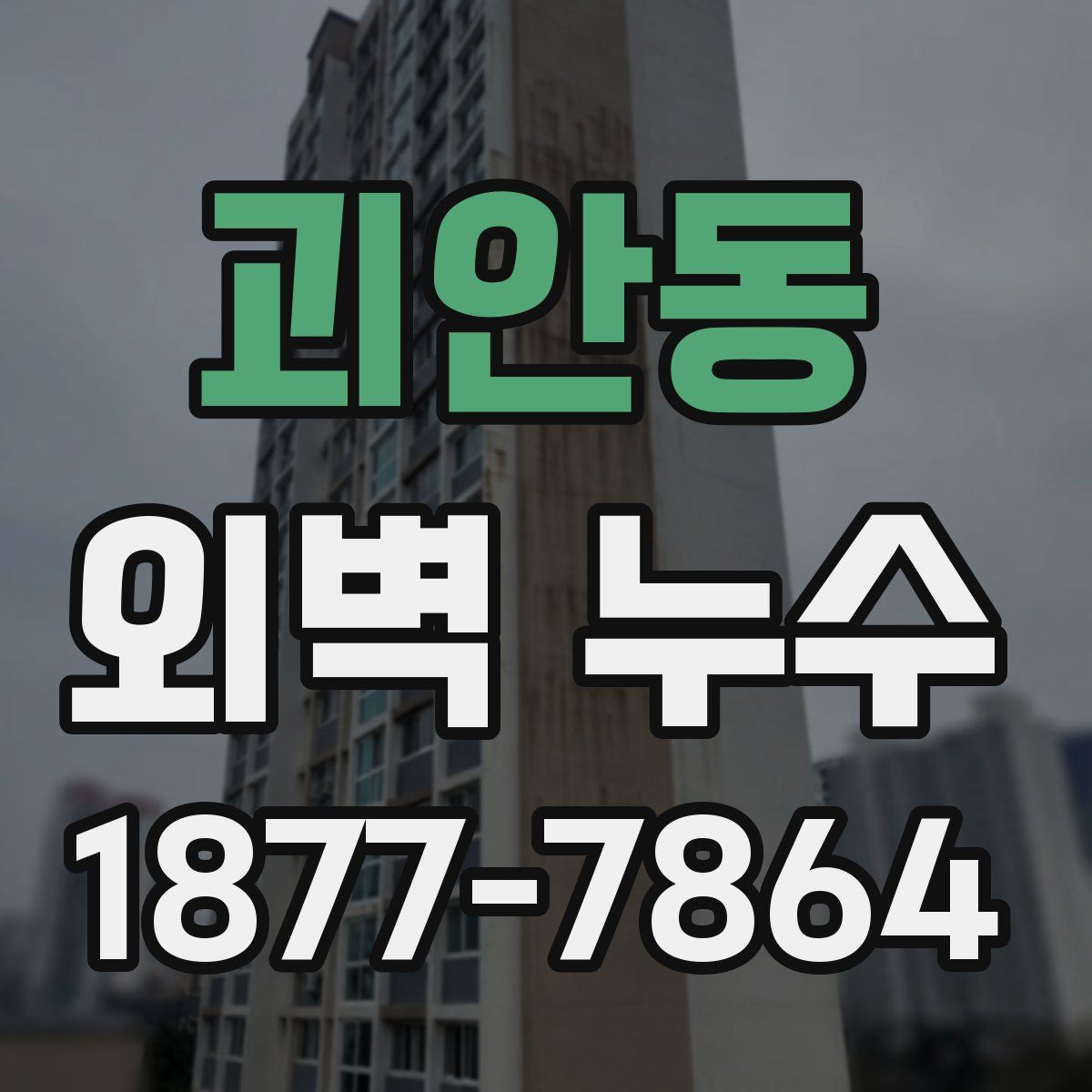 괴안동 외벽 누수