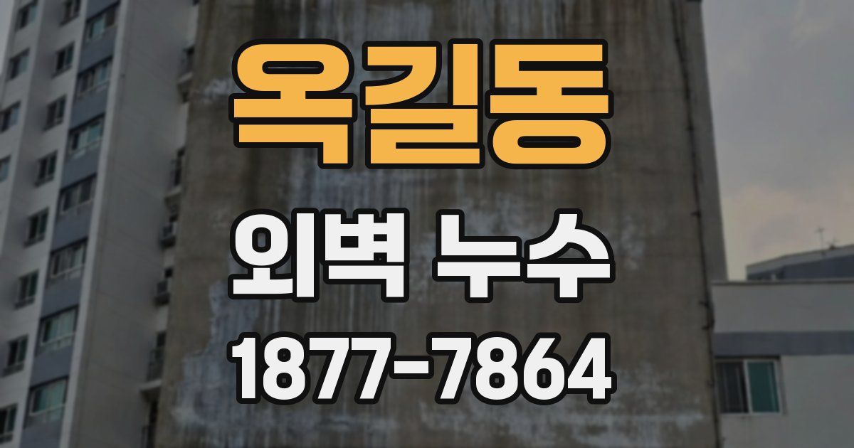 옥길동 외벽 누수