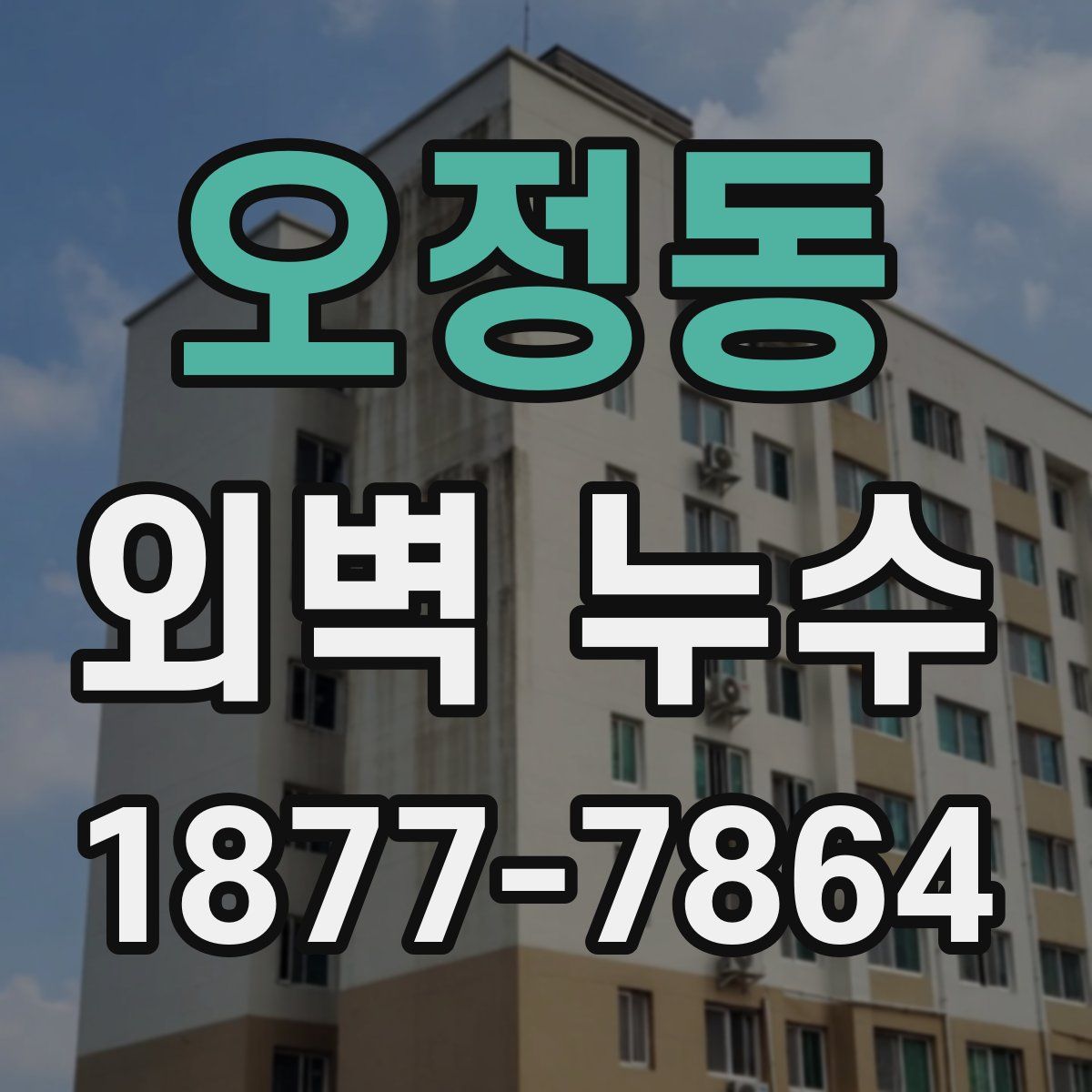 오정동 외벽 누수