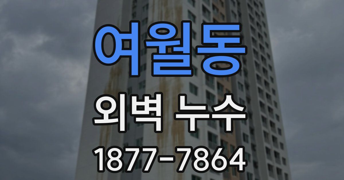 여월동 외벽 누수